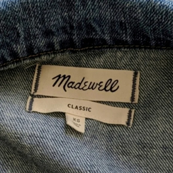 Madewell Medium Wash Denim Jacket XS - Picture 7 of 8